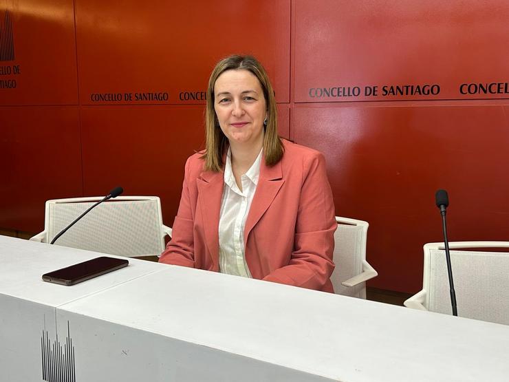A concelleira de Educación, Miriam Louzao presentou o aumento de prazas de conciliación familiar en educación, das cales se destinará un 3% aos nenos con necesidades especiais.. CONCELLO DE SANTIAGO