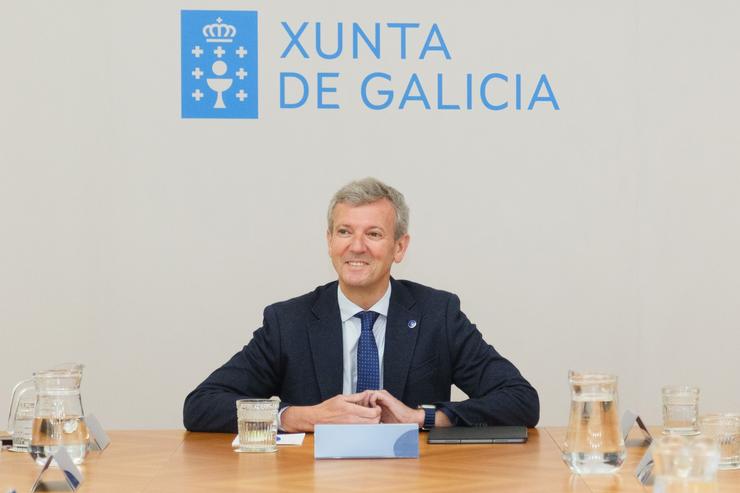 O presidente da Xunta, Alfonso Rueda, preside o Consello en Lugo.. DAVID CABEZON @ XUNTA 