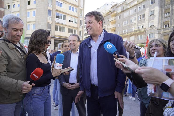 O líder do PSOE en Galicia, José Ramón Gómez Besteiro 