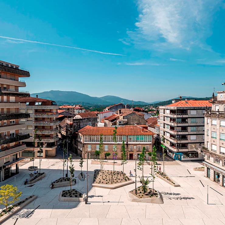Praza Bugallal en Ponteareas 