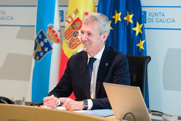 O presidente da Xunta, Alfonso Rueda, preside a reunión semanal do seu goberno / XUNTA / Europa Press