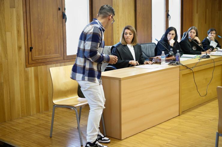 J.O.V.S, autor confeso da morte de Cristina Cabo Buján durante o xuízo polo seu asasinato na Audiencia Provincial de Lugo, a 26 de maio de 2025, en Lugo / Carlos Castro / Europa Press