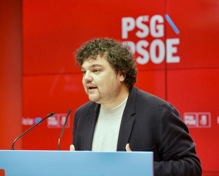 O portavoz da Executiva do PSdeG, Xullo Torrado 