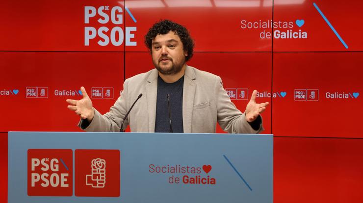 O portavoz da Executiva do PSdeG, Xullo Torrado.. PSDEG 