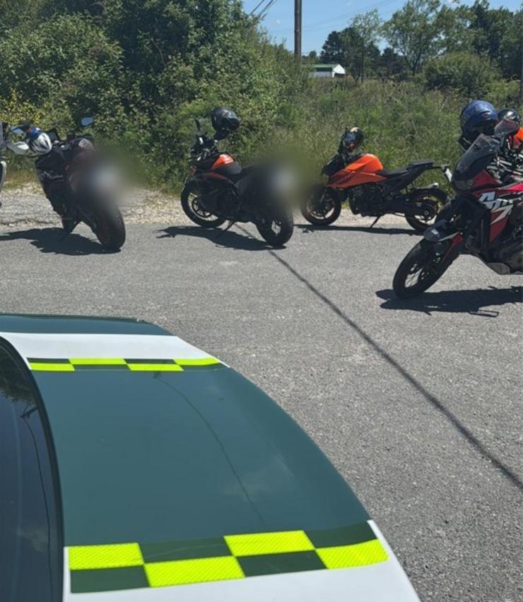 Identificado un grupo de motoristas. GARDA CIVIL DE LUGO / Europa Press