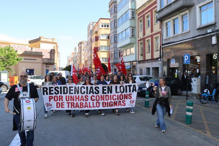 Protesta das traballadoras de residencias privadas 
