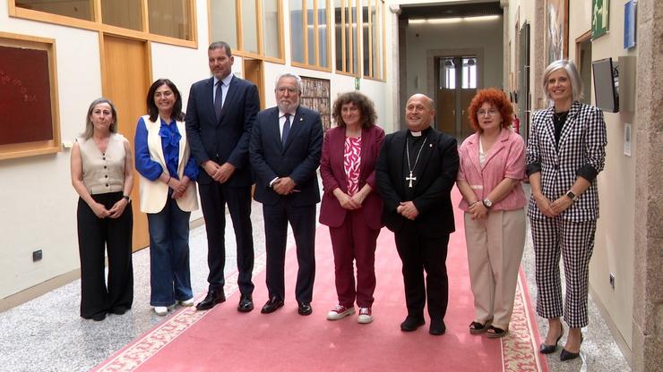 Primeira reunión do Padroado da Fundación do Panteón dous Galegos Ilustres, no Pazo do Hórreo, en Santiago de Compostela 