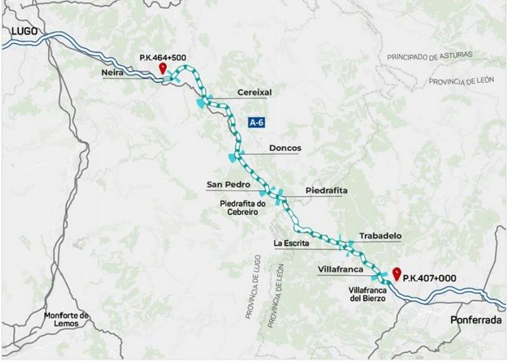 Obras en túneles de Pedrafita / MINISTERIO DE TRANSPORTES