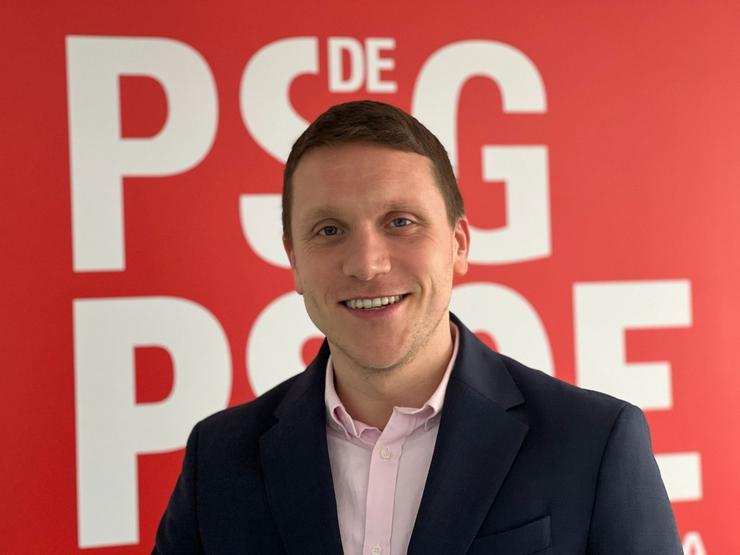 O actual secretario xeral do PSOE compostelán, Aitor Bouza. REMITIDA EP