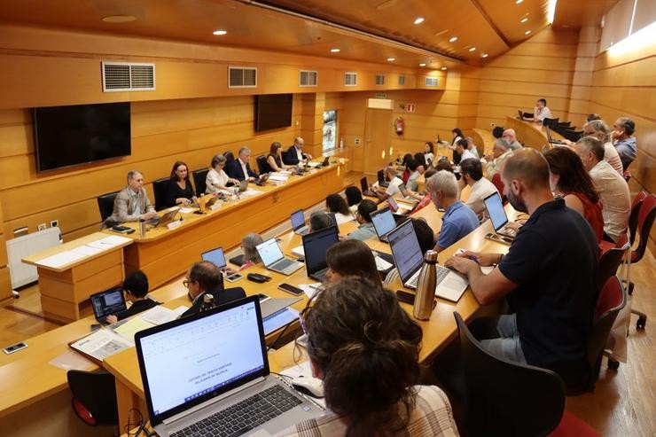 O reitor da Universidade dá Coruña (UDC), Ricardo Cao, preside a reunión do consello de goberno da UDC.. UDC / Europa Press
