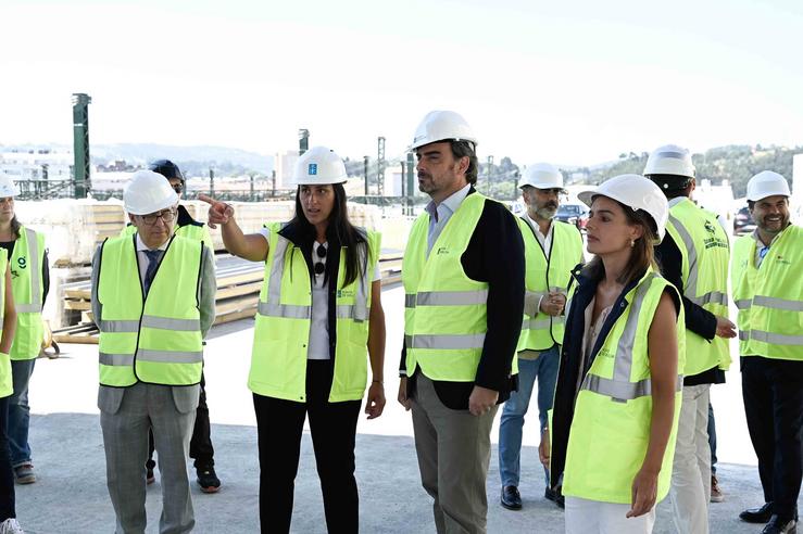 O conselleiro de Presidencia, Xustiza e Deportes, Diego Calvo, visita as obras da estación intermodal da Coruña. MONCHO FONTES / Europa Press