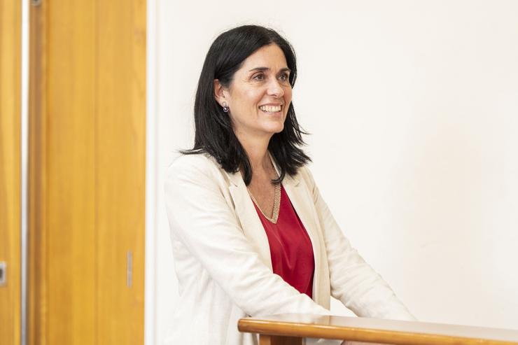A secretaria xeral do PPdeG, Paula Prado, en rolda de prensa.. PPDEG 