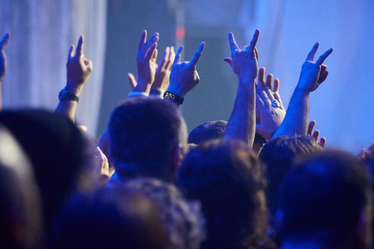 Público durante un concerto de rock.. Eduardo Sanz - Europa Press - Arquivo 