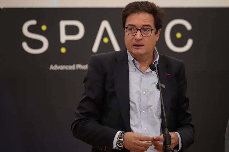 O ministro para a Transformación Dixital e da Función Pública, Óscar López, en Vigo 