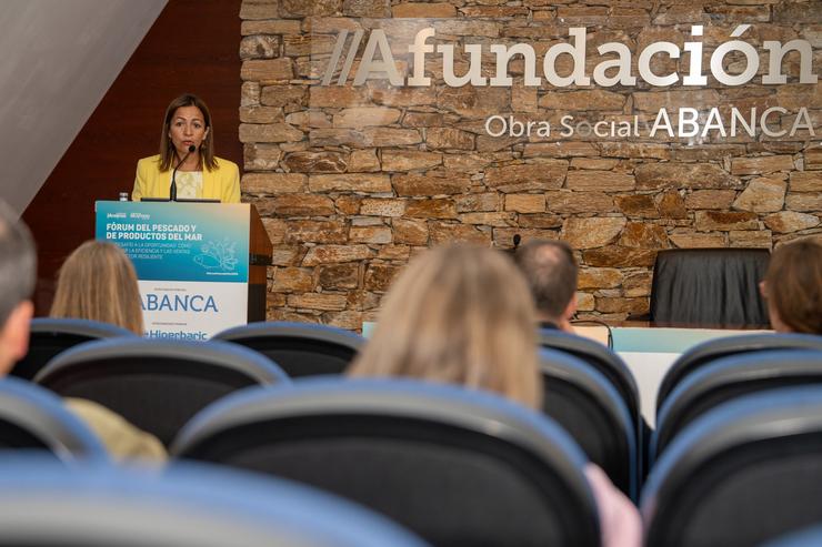 A conselleira do Mar, Marta Villaverde, no II Fórum do Peixe e Produtos do Mar