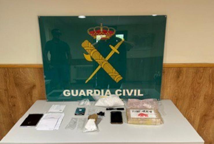 Detido un veciño de Ou Barco interceptado con 150 gramos de cocaína ocultos na súa roupa. GARDA CIVIL / Europa Press