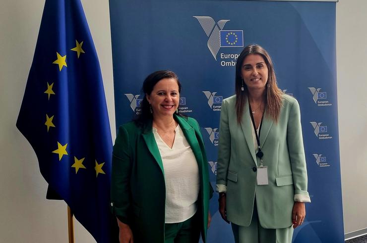 A eurodeputada do BNG, Ana Miranda, coa Defensora do Pobo Europeo, Teresa Anjinho.. BNG 