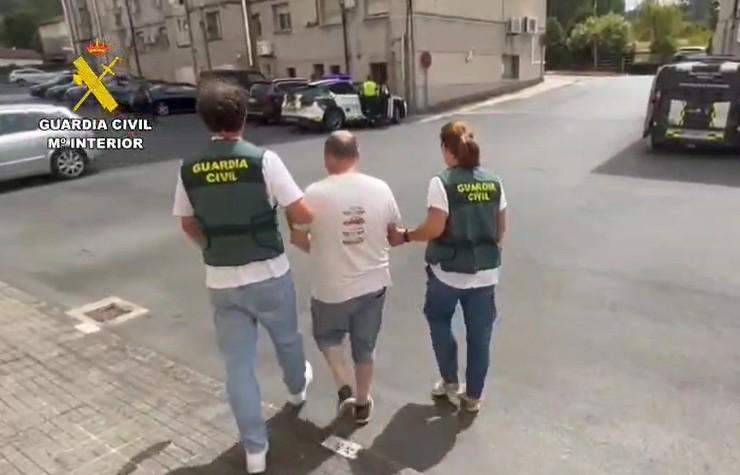 Detención de agresor sexual de Celanova. GARDA CIVIL 