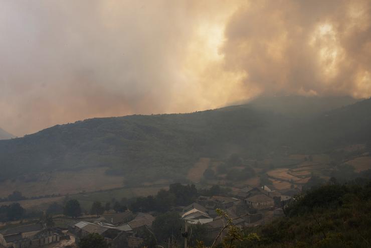 Aldea de Requeixo, a 11 de agosto de 2025, en Chandrexa de Queixa, Ourense, Galicia (España).. Rosa Veiga - Europa Press 