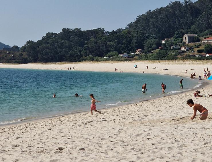 Imaxe da praia de Rodas, nas Illas Cíes.. PEDRO DAVILA-EUROPA PRESS 