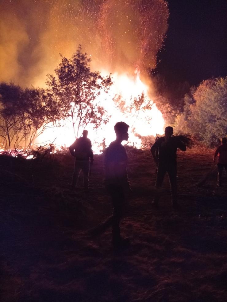 Incendio de Monterrei, en Vences 