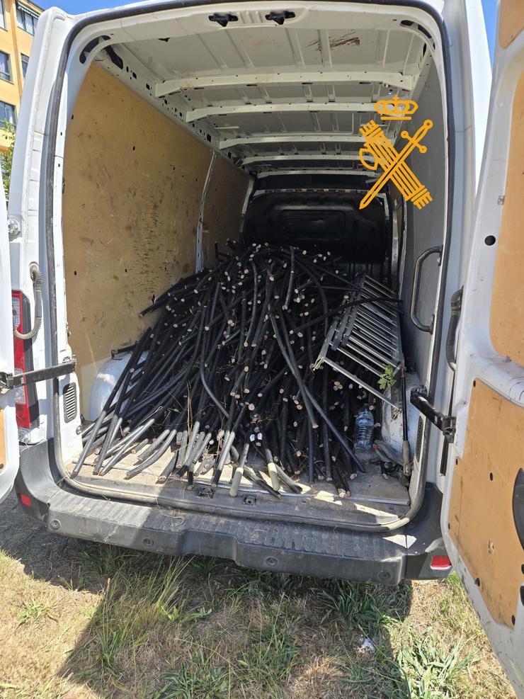 Cable de cobre intervido.. GARDA CIVIL DE LUGO / Europa Press