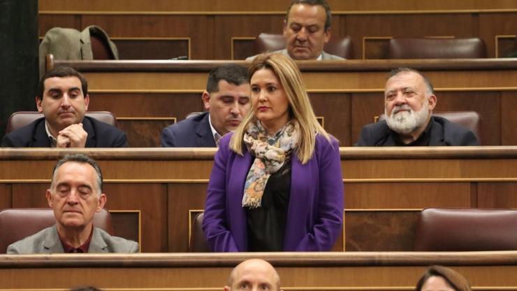 A deputada socialista Patricia Otero no Congreso. PSDEG 