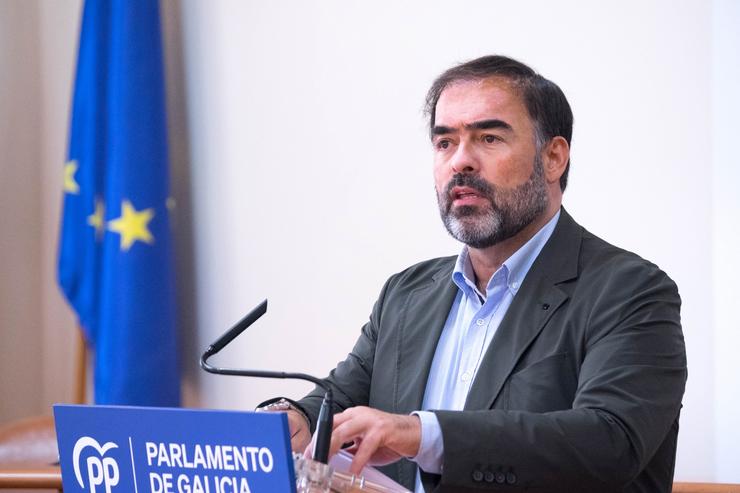 O portavoz parlamentario do PPdeG, Alberto Pazos Couñago.. PPDEG 