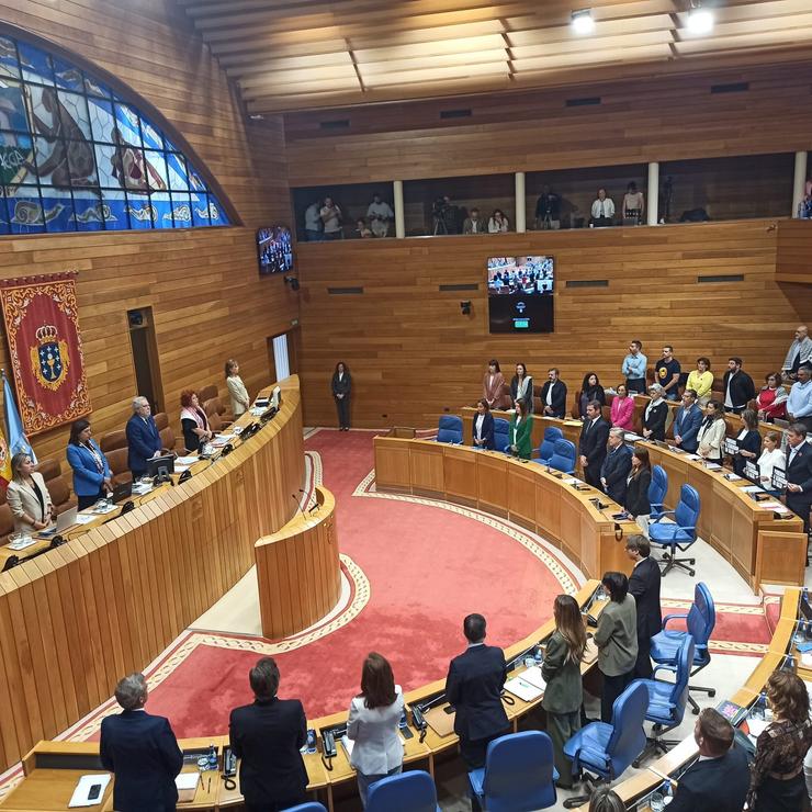Minuto de silencio do Parlamento polas vítimas do xenocidio do pobo palestino 