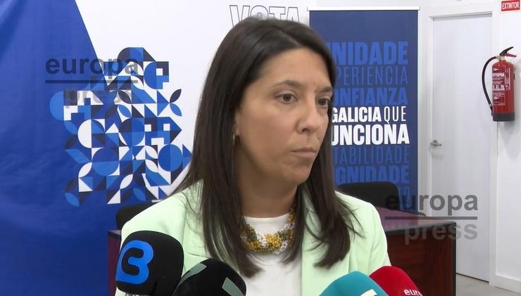 Mariola Sampedro, candidata á alcaldía de Ribeira na moción de censura que se celebrará o próximo 13 de outubro. 