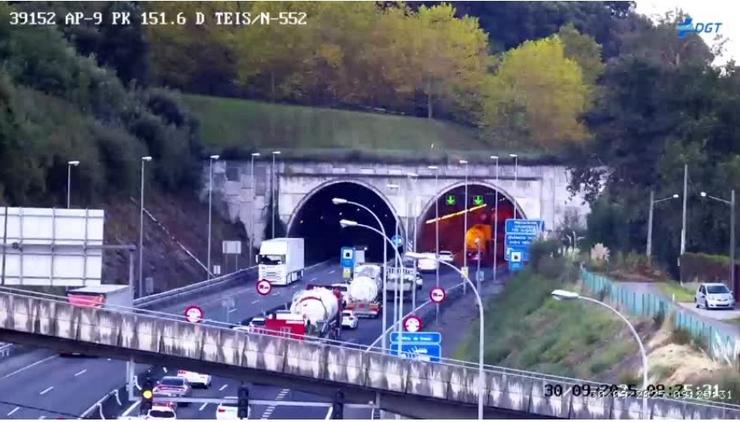 Accidente de motorista na AP-9 en Teis, Vigo. DXT / Europa Press