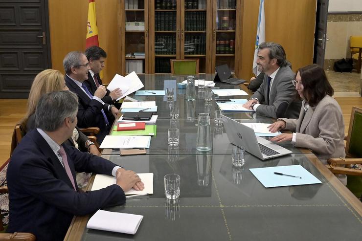 Reunión da Comixión Mixta de Xustiza, na que participa o TSXG e a Xunta 