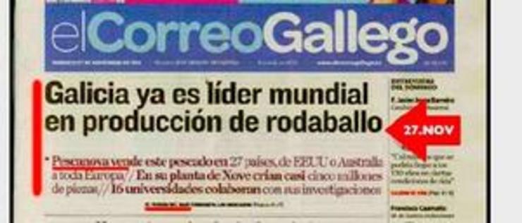 Portada de El Correo gabando a Pescanova