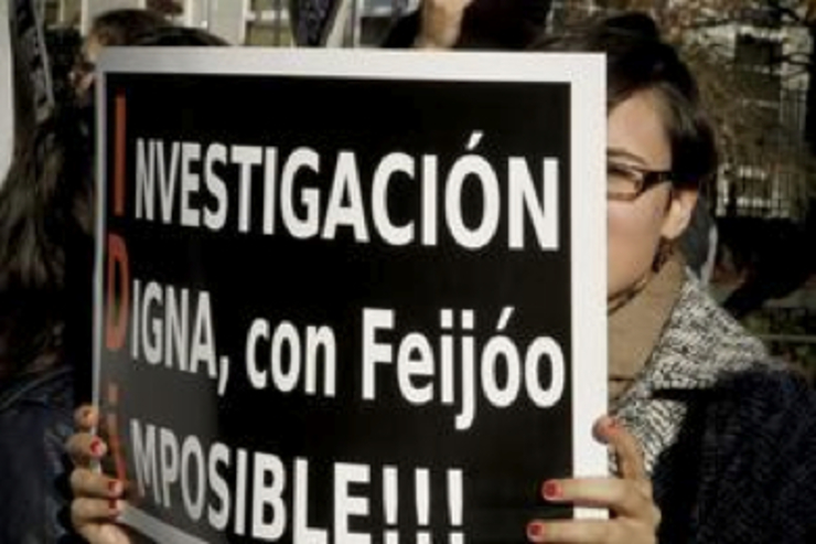 Manifestación dos bolseiros investigadores