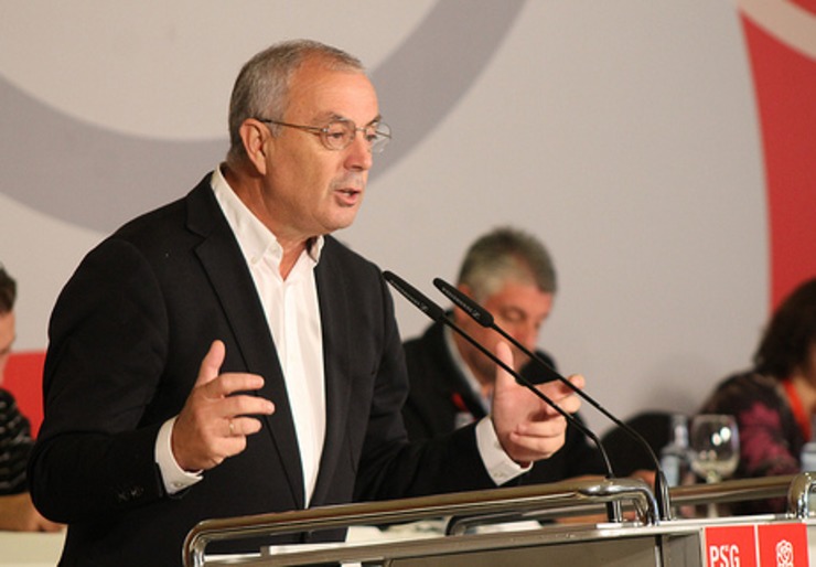 Pachi Vázquez no Consello Nacional do PSdeG.