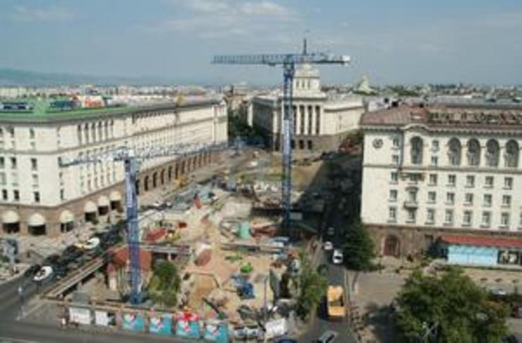 Novas construccións na capital de Bulgaria, Sofia