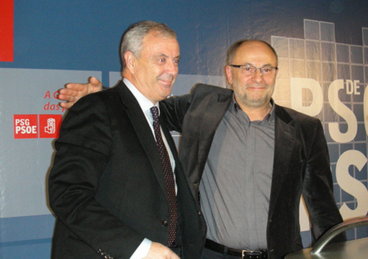 Francisco Rodríguez, ex alcalde de Ourense, e Manuel Vázquez, ex líder do PSdeG