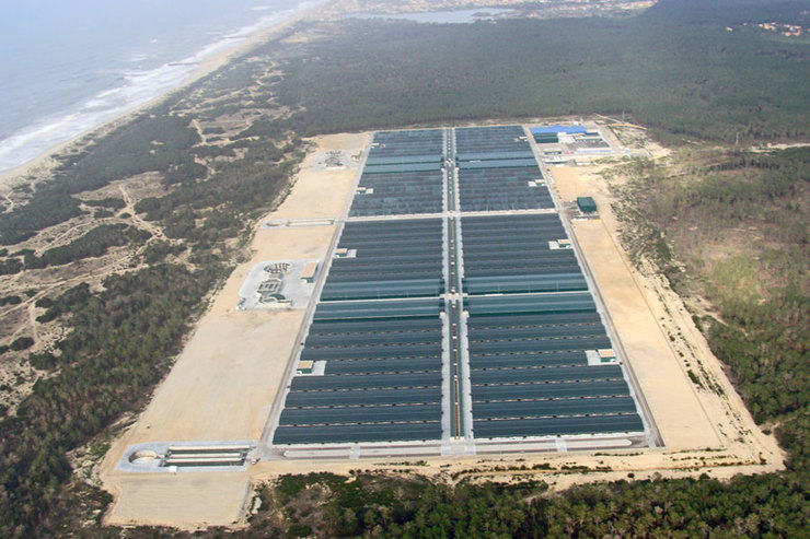 Planta de Acuinova, filial de Pescanova, en Mira, Portugal