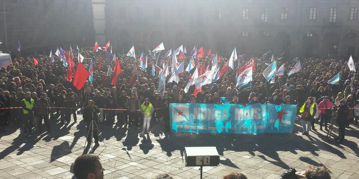Protesta de Nunca Máis na Quintana 
