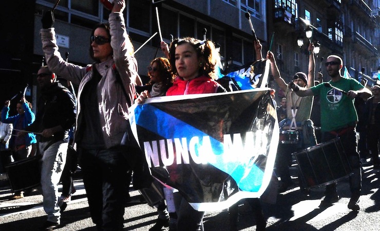 Manifestación en Vigo de 'Nunca Máis' once anos despois da catástrofe do Prestige 