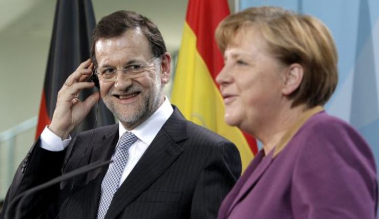 Última xuntanza entre Rajoy e Merkel