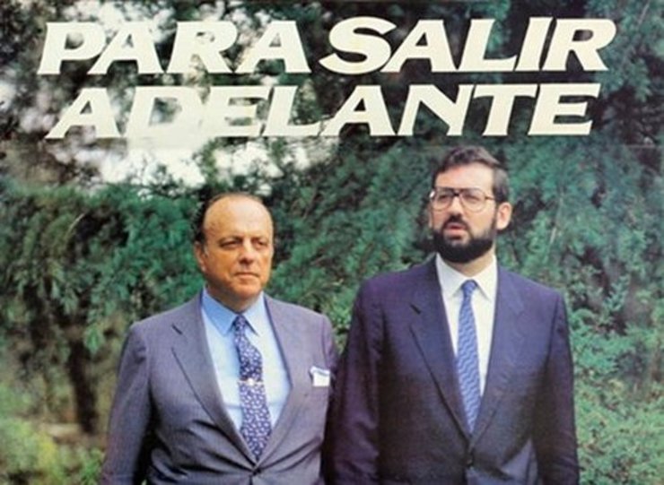 Rajoy e Fraga nun cartel electoral