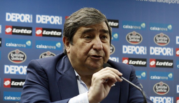 Augusto César Lendoiro, presidente do Deportivo da Coruña entre 1988 e 2014.