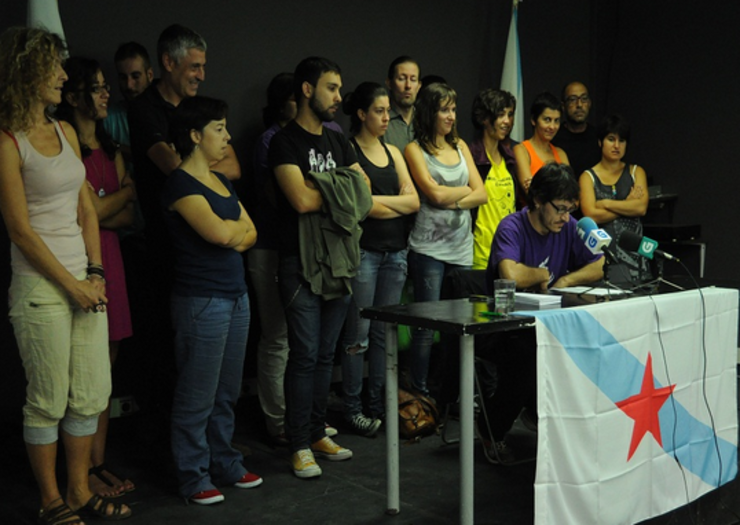 Presentación do manifesto en solidariedade cos condenados por pertenza a Resistencia Galega no Pichel, en Santiago 