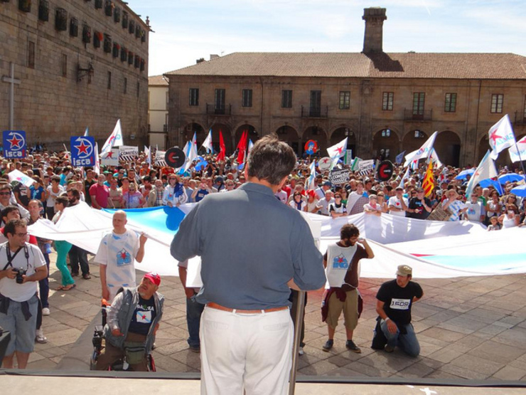 Manifestación do BNG en Santiago de Compostela pola soberanía e contra as políticas do PP