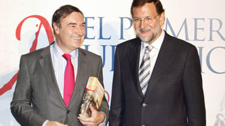 Pedro J. Ramírez e Mariano Rajoy cando as realcións entre os dous eran boas