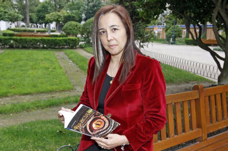 A escritora Elena Gallego