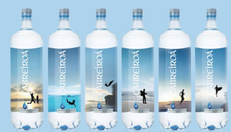 Botellas de auga de Cabreiroá