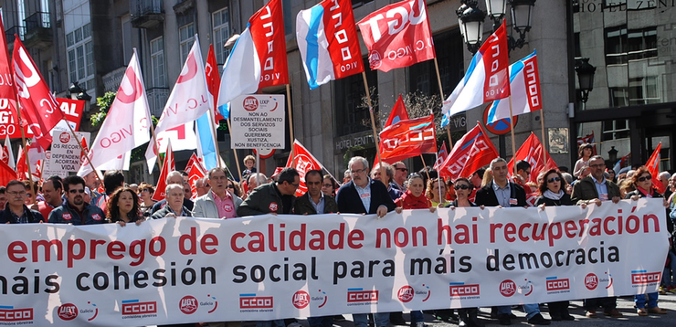 Manifestación do Primeiro de Maio en Vigo 