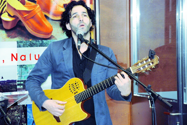 Manoel de Felisa na presentación da Festa do Galo de Curral de Vila de Cruces